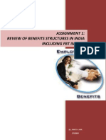 Assignment 1: Review of Benefits Structures in India Including FBT Impact