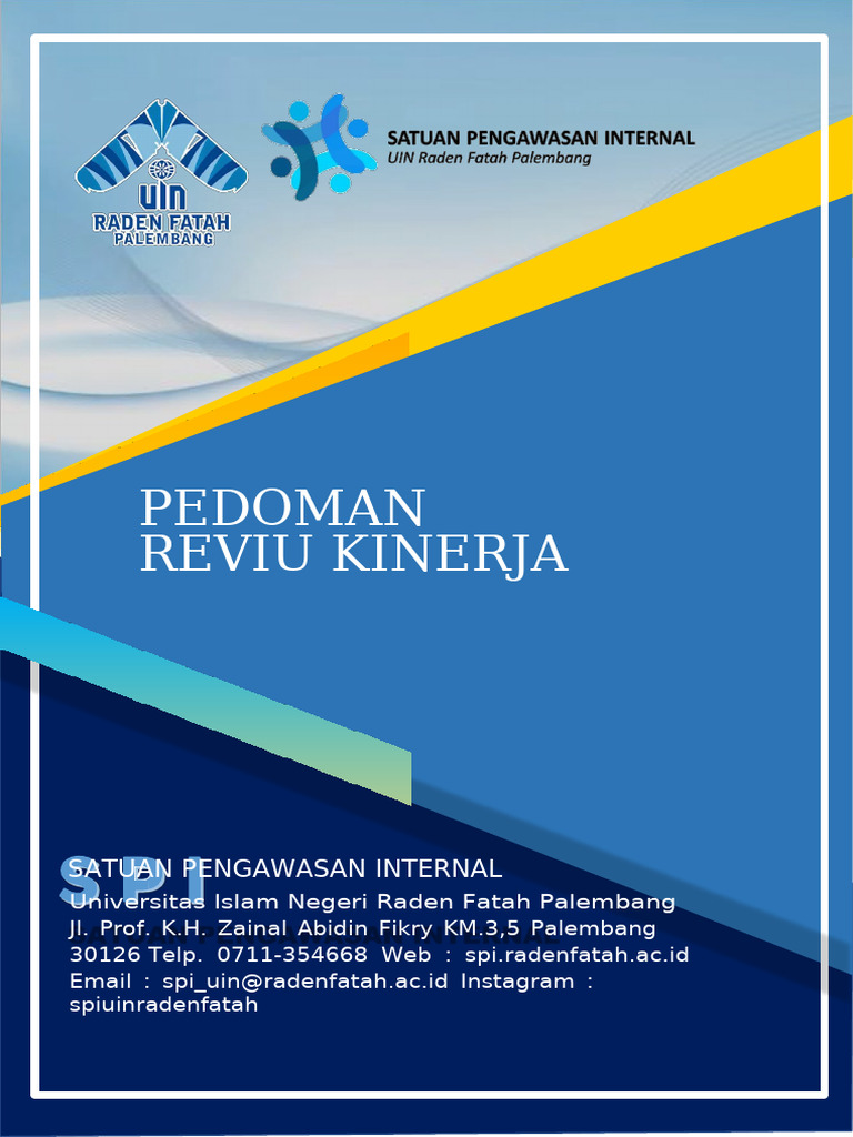 Pedoman Reviu Kinerja SPI UIN Raden Fatah | PDF