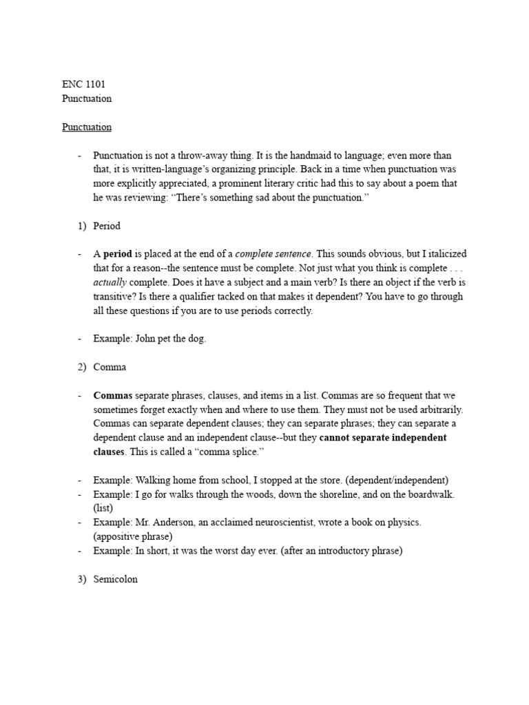 Essential Punctuation Guide | PDF | Comma | Punctuation