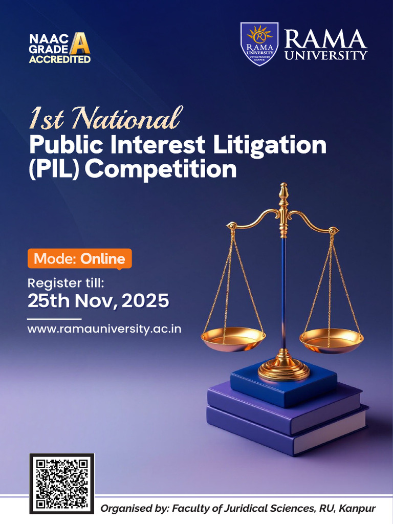 1st National PIL Drafting Competition | PDF | University | Legal Education