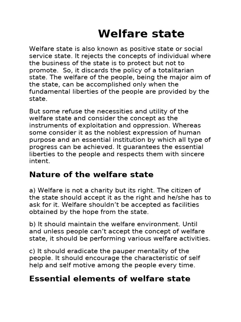 5. Welfare State | PDF | Welfare State