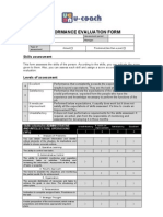 Performance Evaluation Form