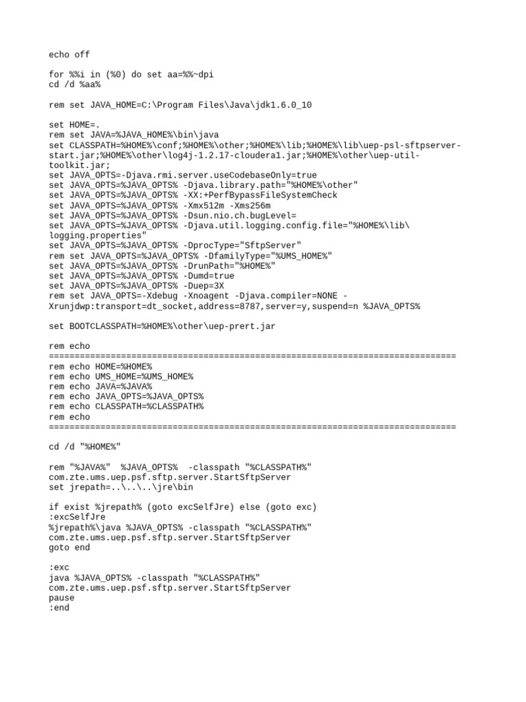 SFTP Server Startup Script Guide | PDF