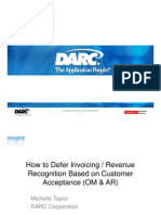 How To Defer Invoicing-Revenue Recognition Based On Customer Acceptance