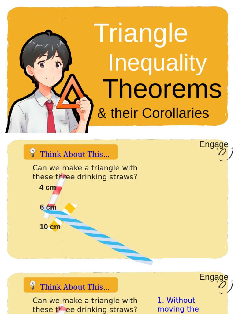 Triangle Inequality Theorems Explained | PDF | Triangle | Angle