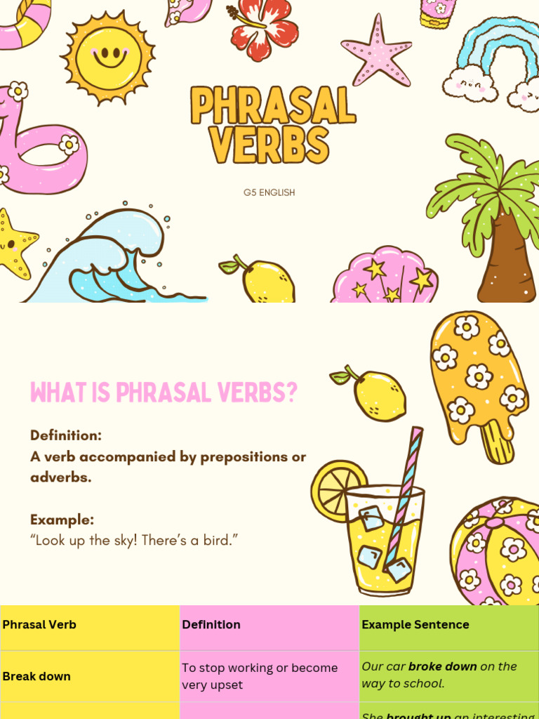 Understanding Phrasal Verbs with Examples | PDF | Verb | Syntax