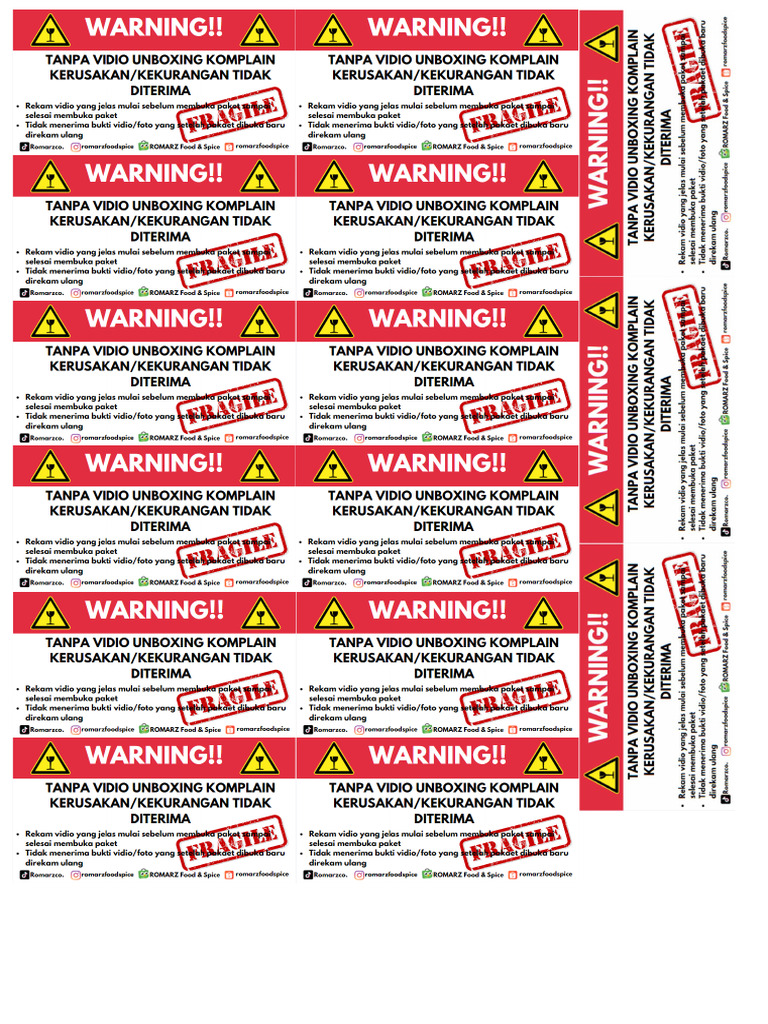 Label Warning | PDF