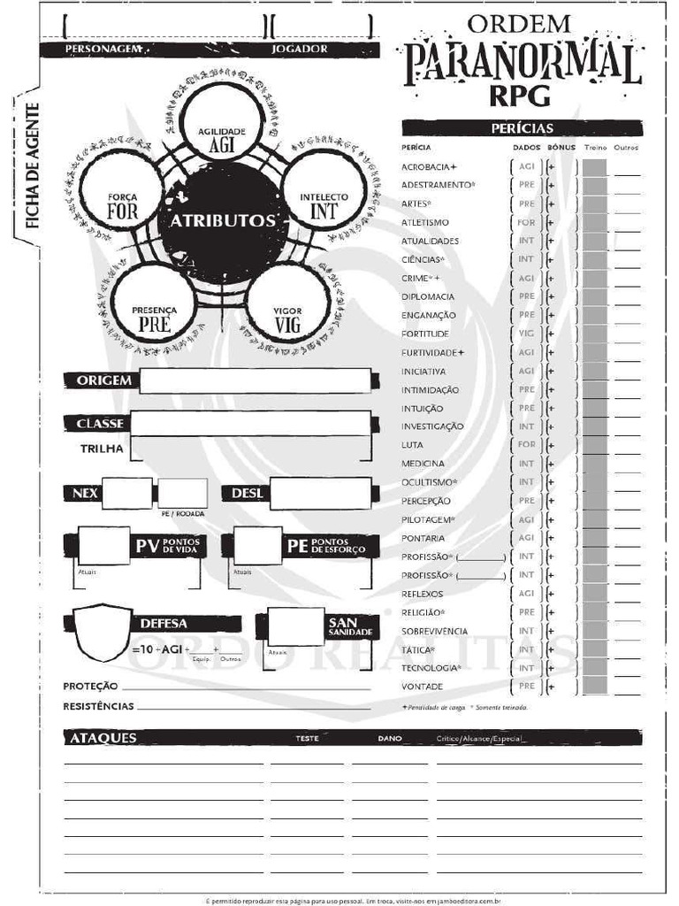 Ficha Ordem | PDF