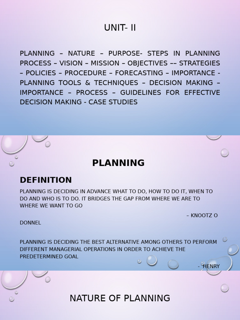 Effective Planning and Decision Making | PDF | Forecasting | Swot Analysis
