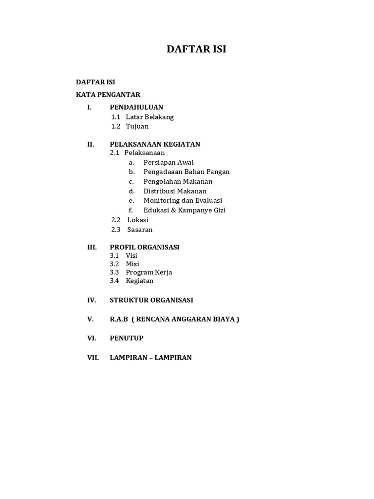 Proposal Program MBG | PDF