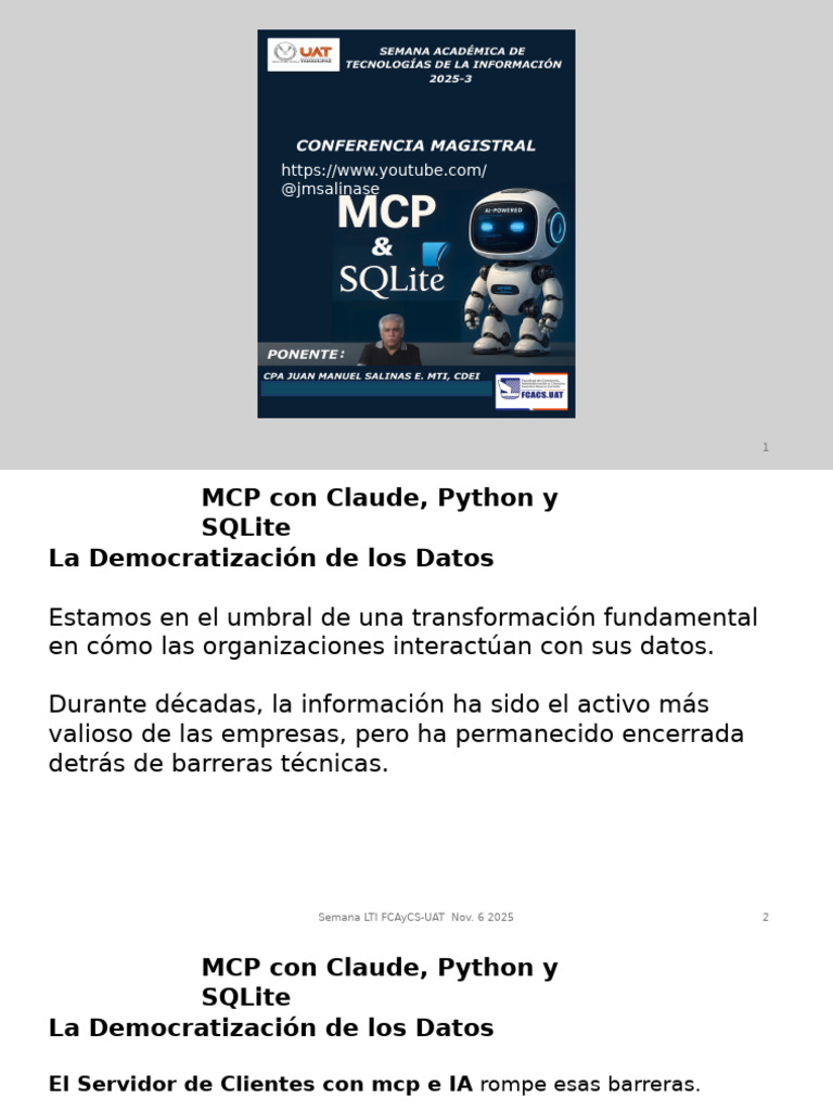 Implementación de MCP con Claude y Python | PDF | Software de la ...