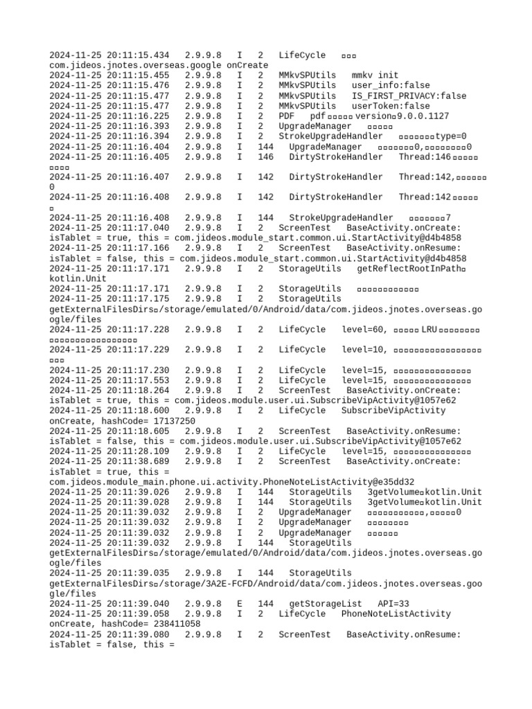 App Lifecycle and Memory Management Logs | PDF | Computer Programming