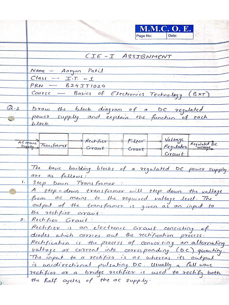 BXT CIE Assignment 1 | PDF