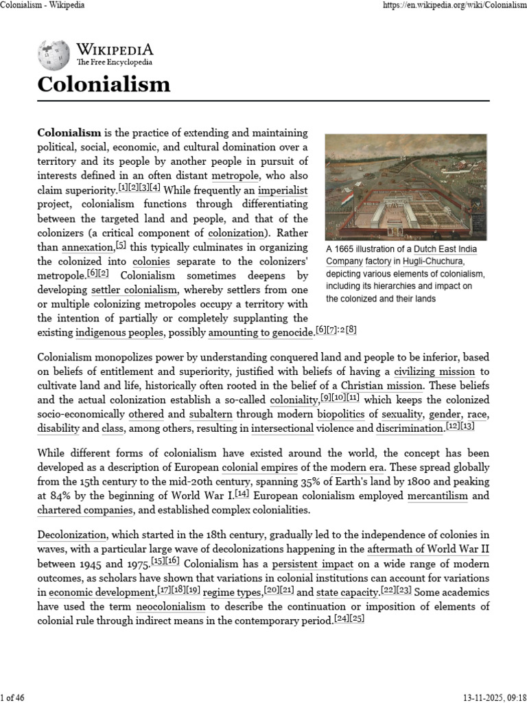 Coloniql | PDF | Colonialism | Atlantic Slave Trade