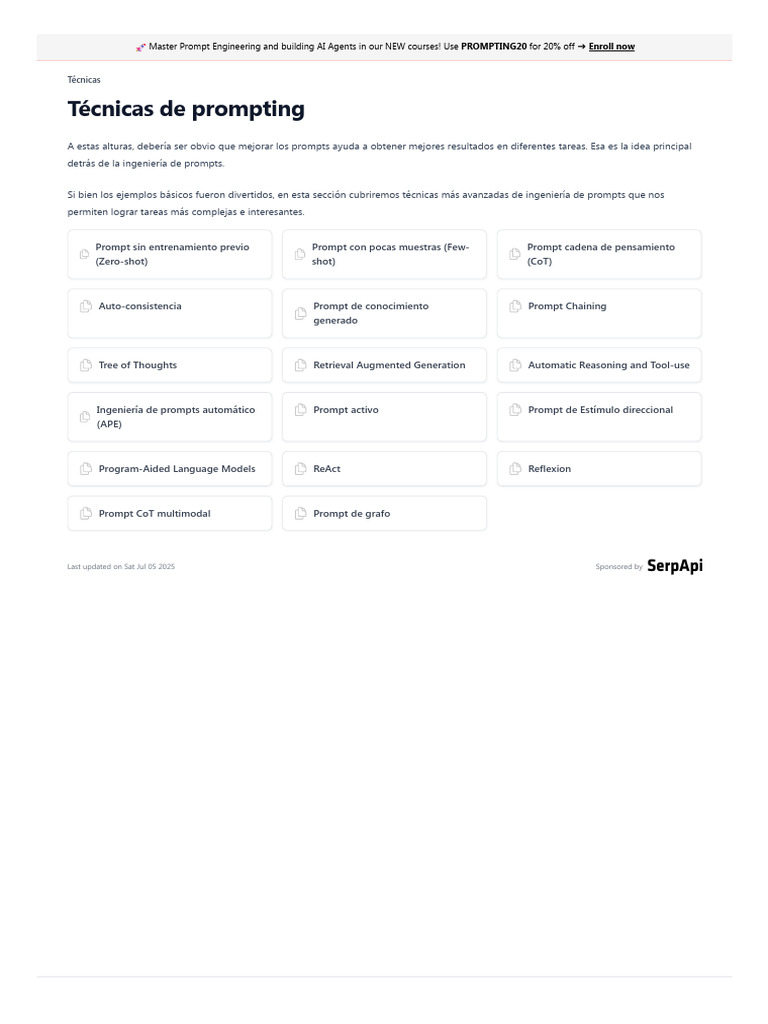 Técnicas Avanzadas de Prompting AI | PDF