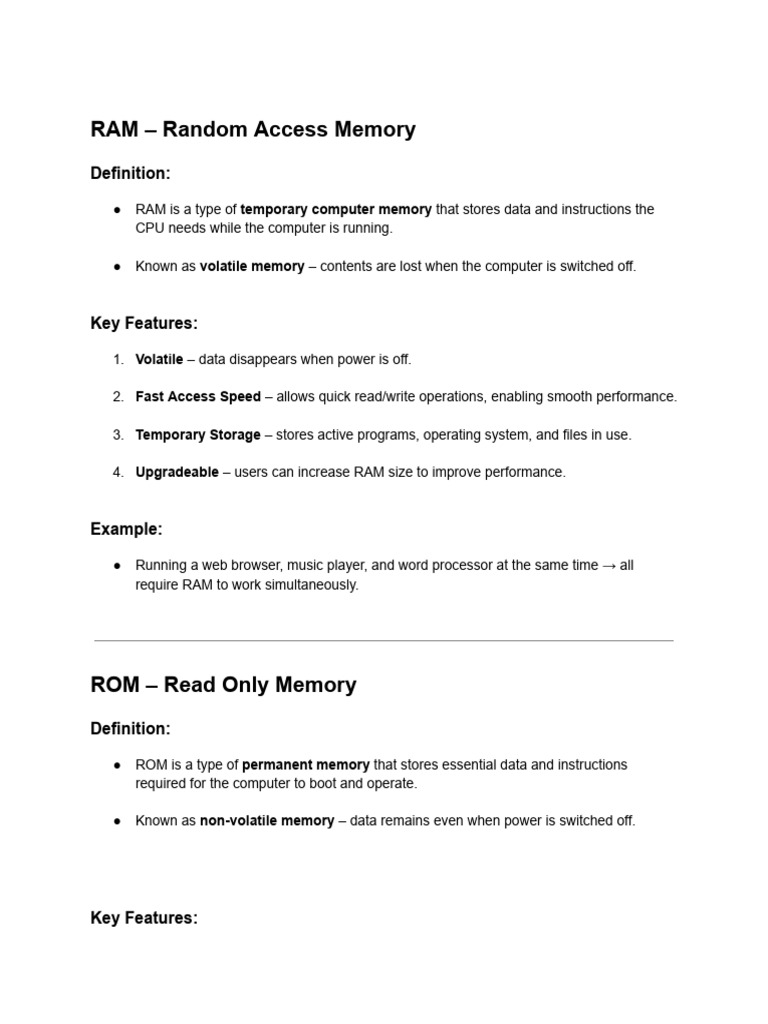 ICT Chapter 3 Notes | PDF | Hertz | Computer Data Storage