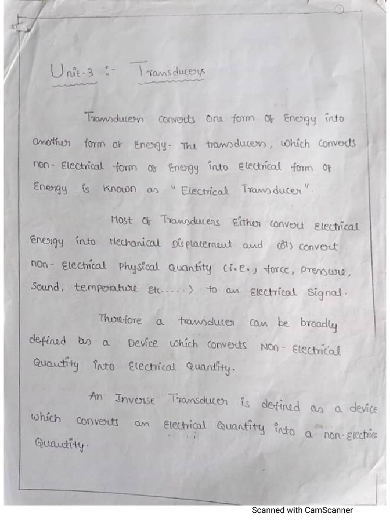 Electronic Instrumentation Unit-3 | PDF