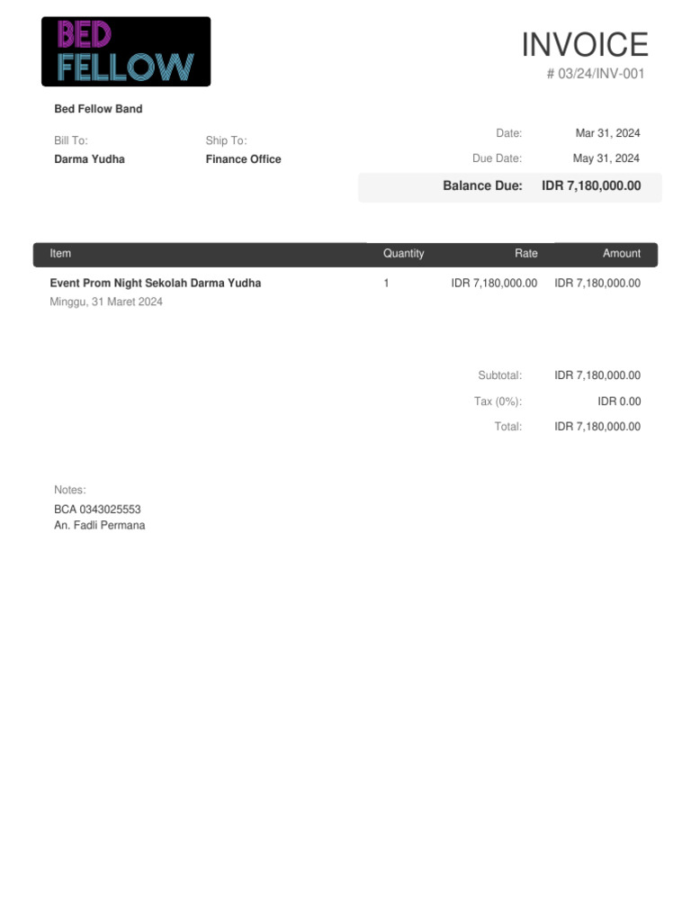 Invoice # 03 - 24 - INV-001 | PDF