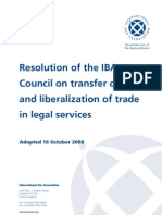 2008 Transfer of Skills and Liberalization of Trade In-Legal Services