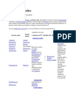 List of Antibiotics: Following Is The List Of, Sorted by Class. The Highest Division Is Between