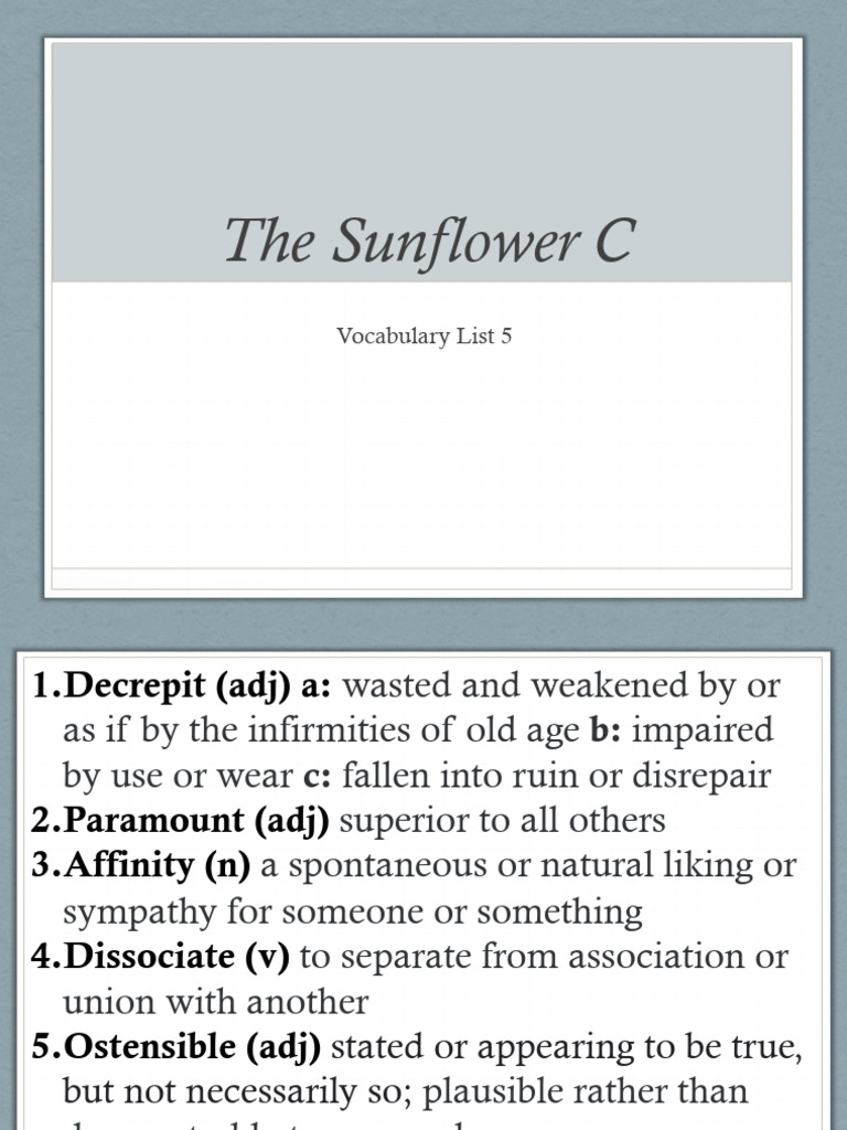 Sunflower C | PDF