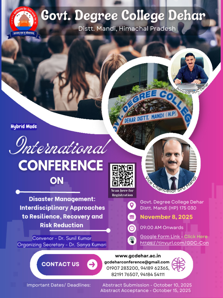 International Conference On Disaster Management | PDF | Disaster Risk ...