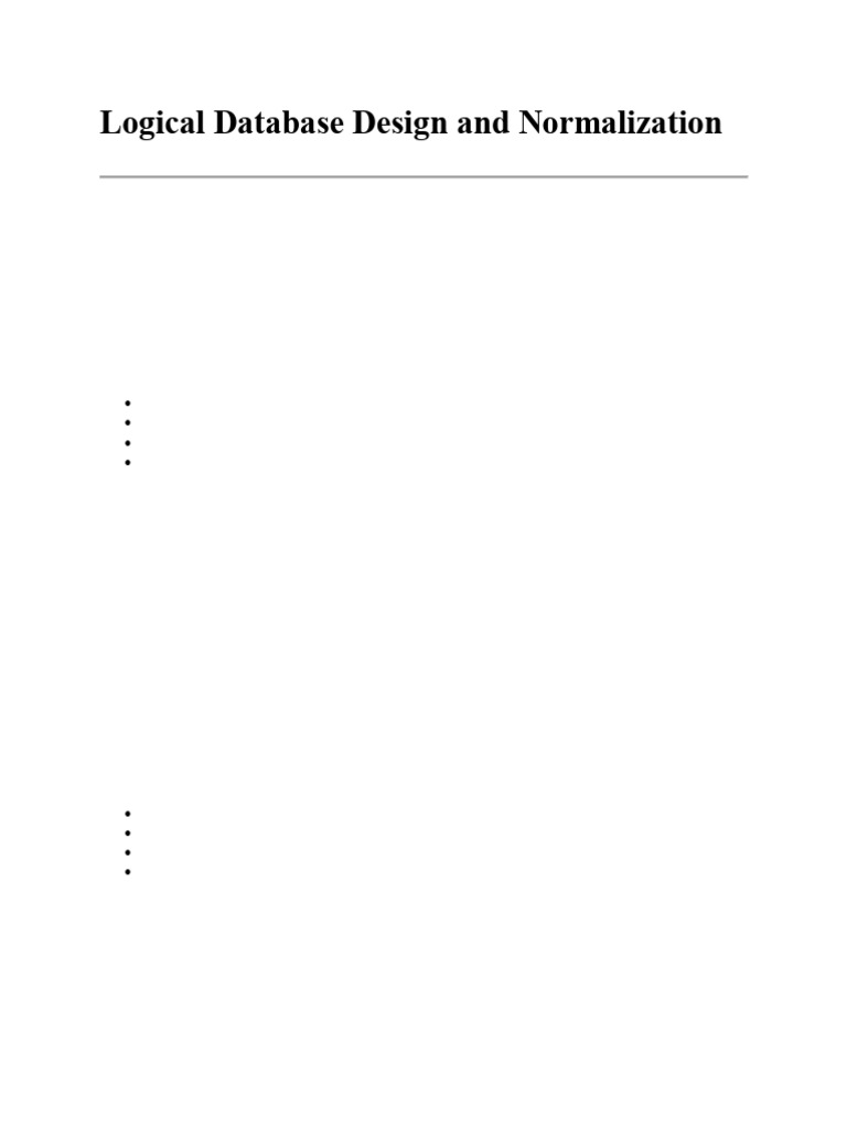 Database Design and Normalization Guide | PDF | Database Design | Databases