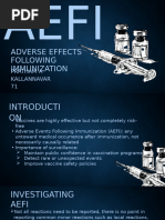 Understanding AEFI: Types and Management | PDF | Vaccines | Vaccination