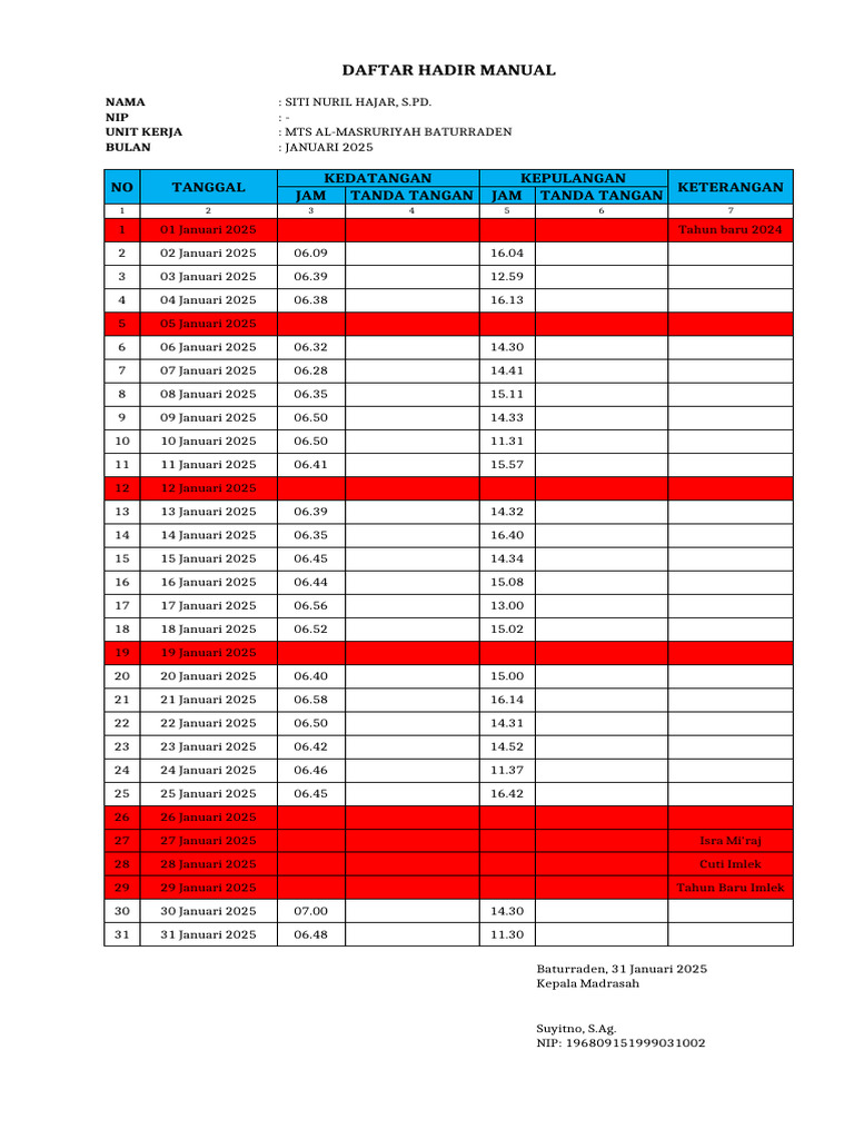 Absen Manual | PDF