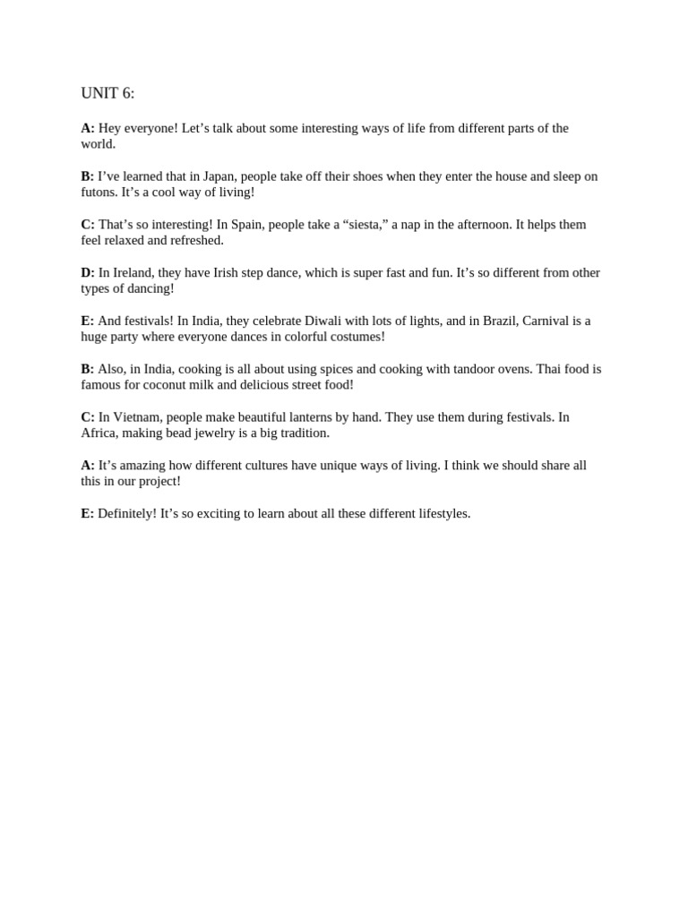Unit 6 | PDF