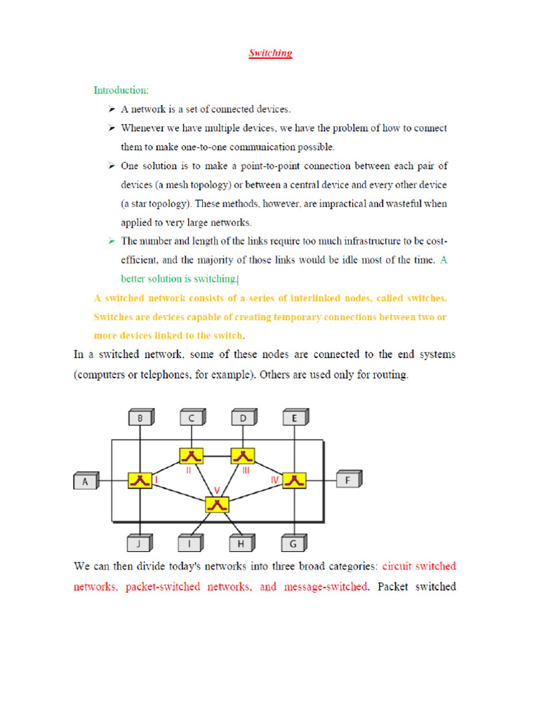 Switching Techniques | PDF