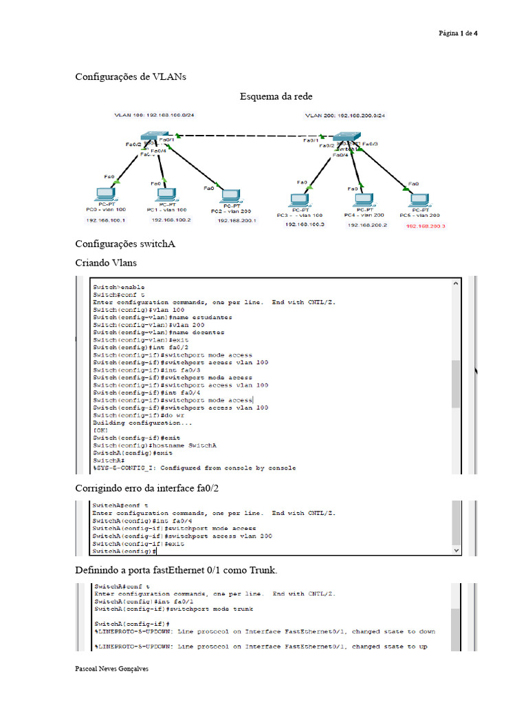 Configurações de VLANs | PDF
