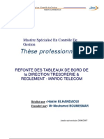 88866032 Refonte Des Tableaux de Bord de La Direction Tresorerie Et Reglement Maroc Telecom