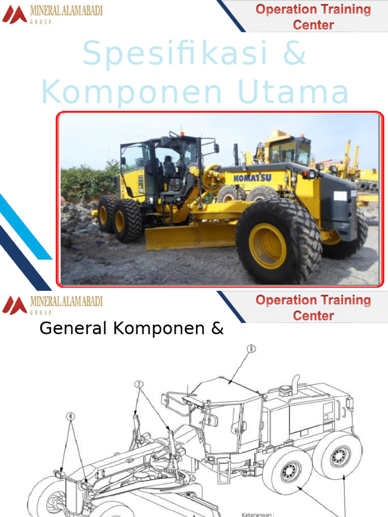 Spesifikasi dan Komponen Power Train Grader | PDF