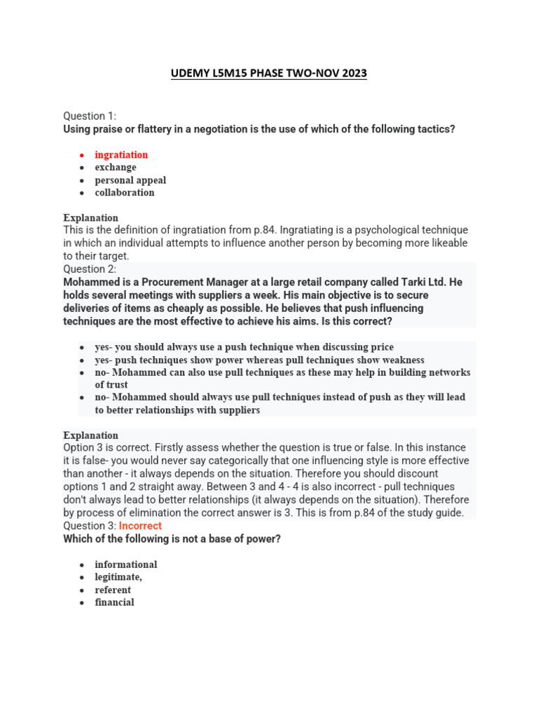 Negotiation Tactics and Strategies Guide | PDF | Negotiation | Risk