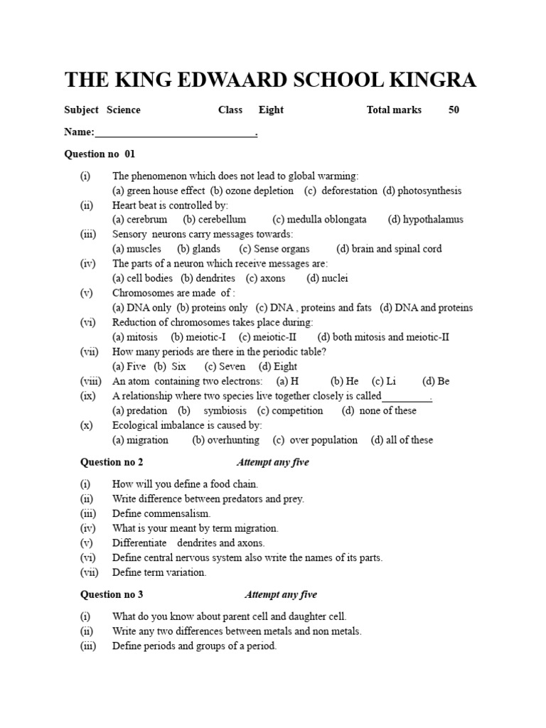 Science Eight | PDF | Neuron | Brain