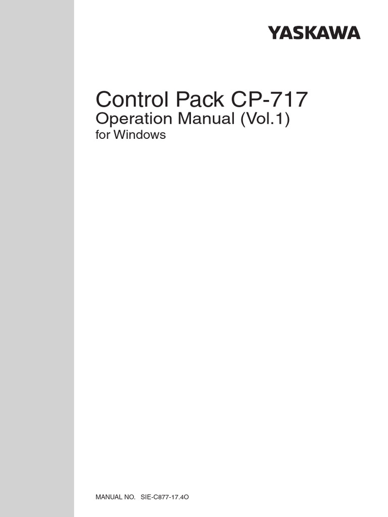 CP-717 Operation Manual Vol. 1 | PDF | Programmable Logic Controller ...
