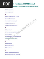 Vtu Lab Manuals Materials