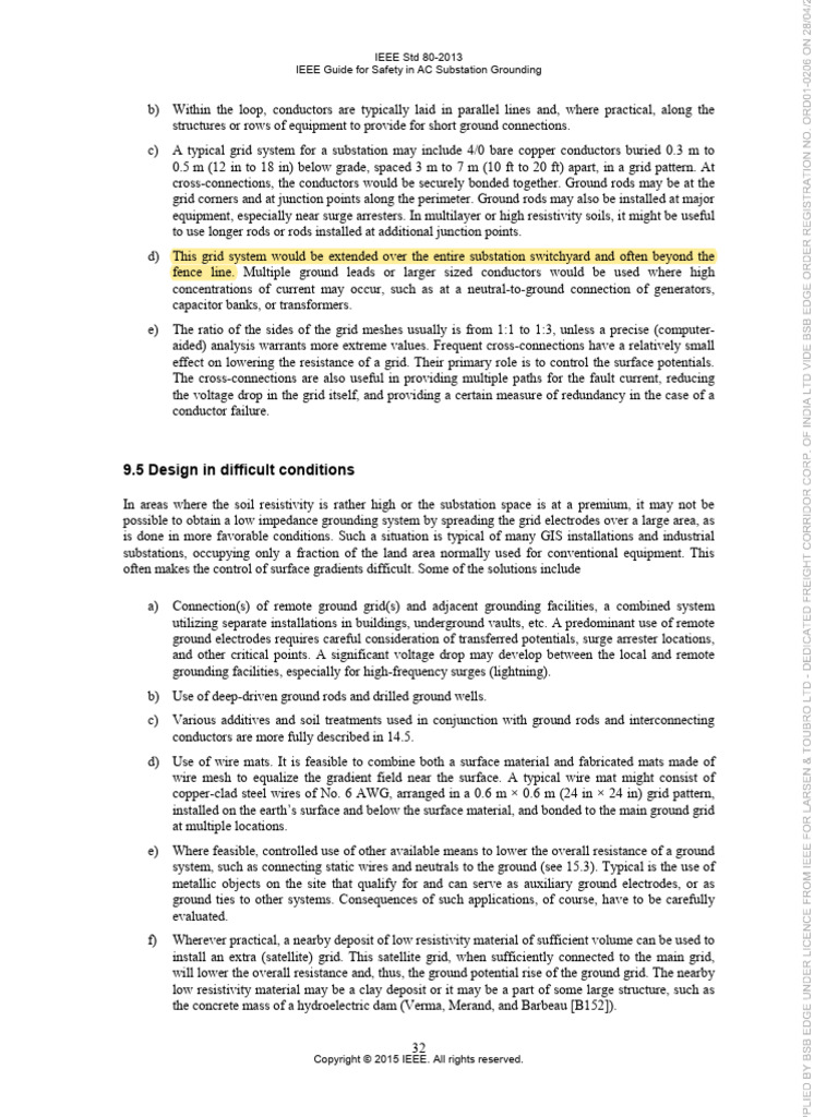 AC Substation Grounding Safety Guide | PDF | Electrical Grid ...