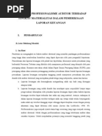 Download Pengaruh Profesionalisme Auditor Terhadap Tingkat5 by Are Fee Andie SN94800155 doc pdf