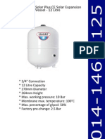 Solar Plus CE Solar Expansion Vessel 12 Litre