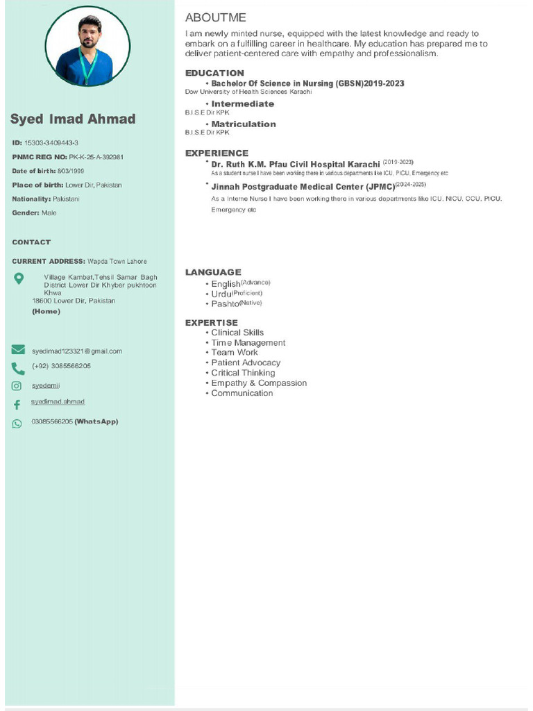 New Update CV Imad | PDF