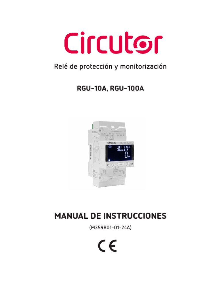 Relé Rgu-10a Circutor Diferencial Sai A I B Fase 2.2 | PDF
