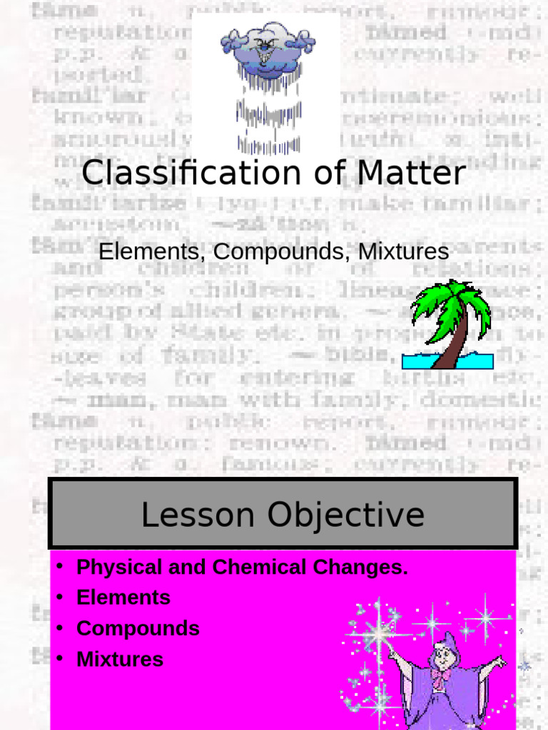 Elements Compounds Mixtures Short | PDF | Chemical Substances ...