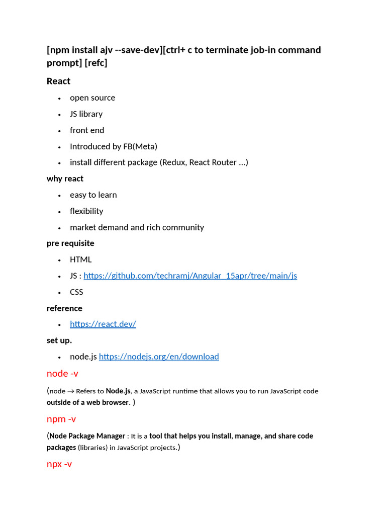 React Js Day1 | PDF