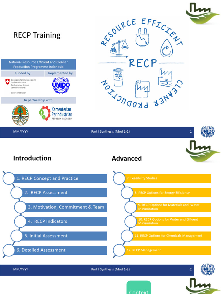 RECP Training Overview and Practices | PDF | Efficient Energy Use ...