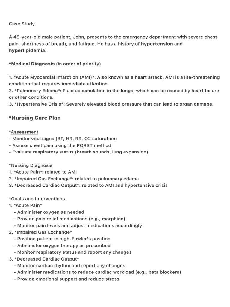 Case Study On Hypertension | PDF