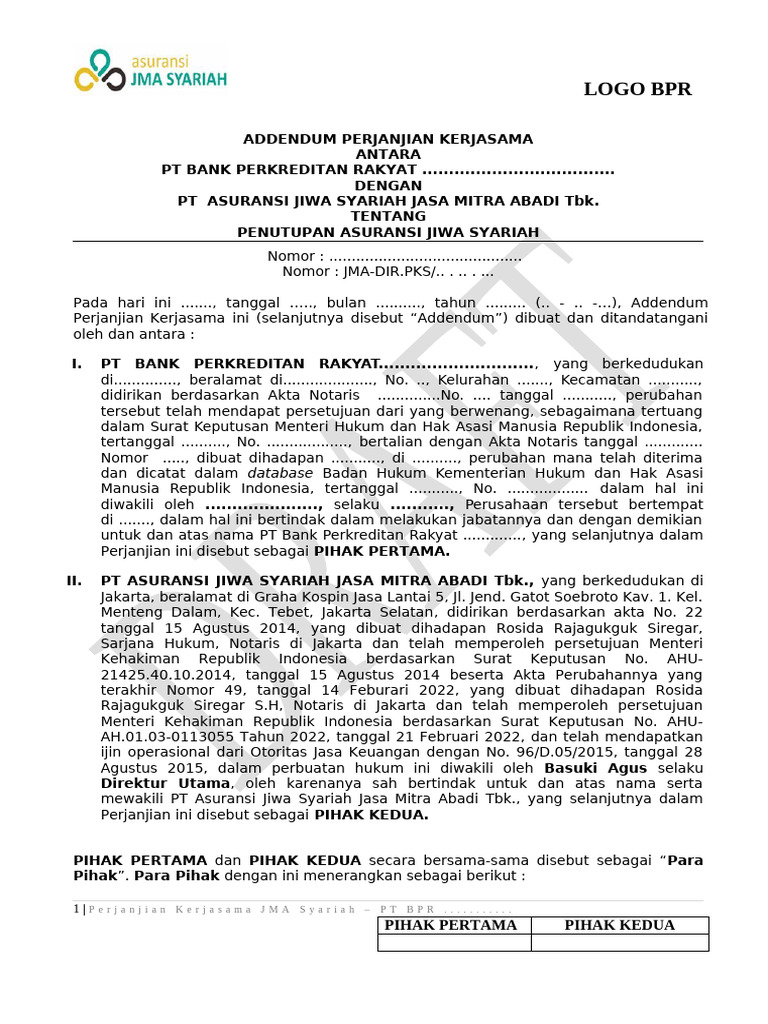 Draft Add Pks Standar 2023 Perubahan Lampiran | PDF