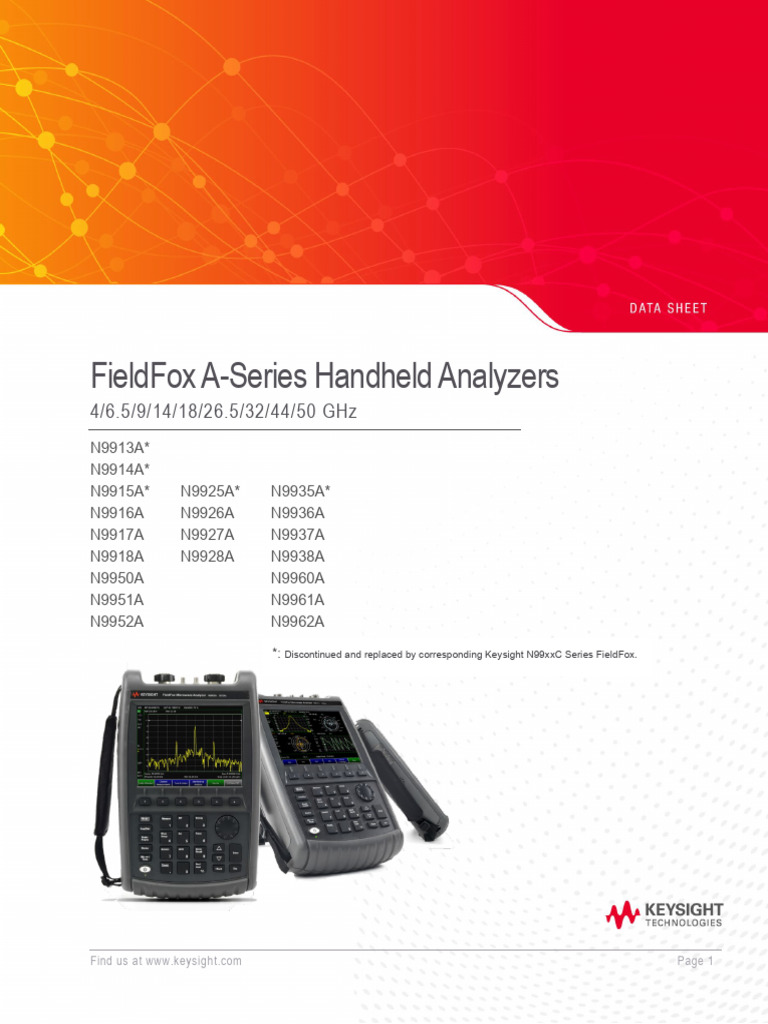FieldFox A-Series Analyzer Overview | PDF | Hertz | Calibration