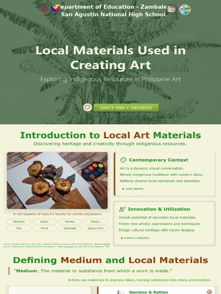 Q2 L2 CPAR Local Materials Used in Creating Art | PDF | Decorative Arts